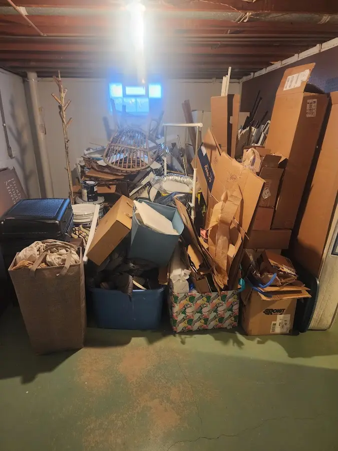 Roll-off dumpster container at job site for 20 Yard Dumpster Rental in Parowan